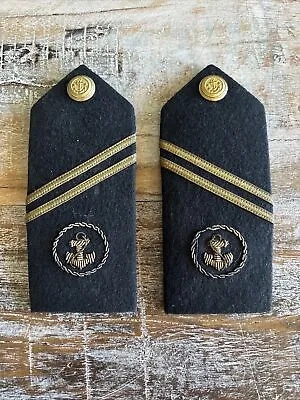 WW2 USMS US Merchant Marine Deck Program 1940's Shoulder Boards • $21