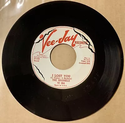 $20 • Buy The Spaniels 1957 DOO WOP 45 I Lost You / Crazee Babee VEE JAY DJ VG++ HEAR