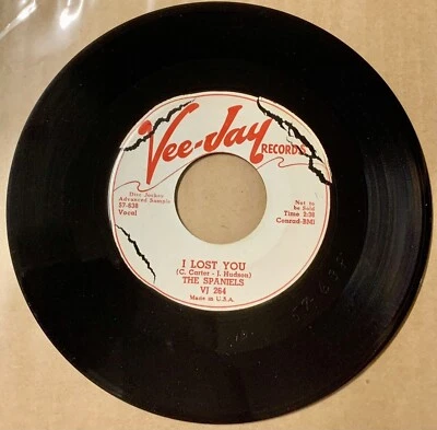 $20 • Buy The Spaniels 1957 DOO WOP 45 I Lost You / Crazee Babee VEE JAY DJ VG++ HEAR