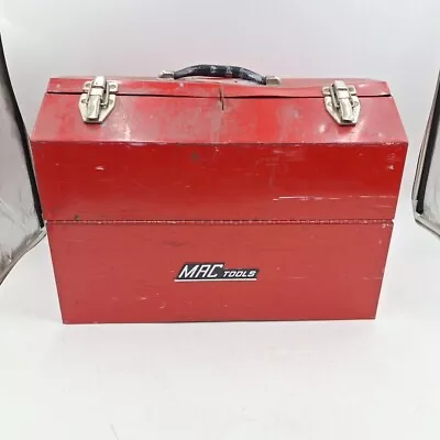 Mac Tools Vintage Carry Around Tool Box Red Chest Trays • $65