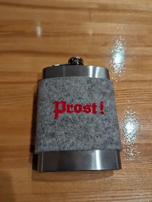 Prost Vintage  8OZ Pocket Hip Flask Whiskey Alcohol Made In Germany - New • $9.95
