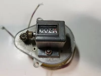 Veeder Root Vintage 5 Digit Small Mechanical Counter & Haydon MFG Motor  • $24.50