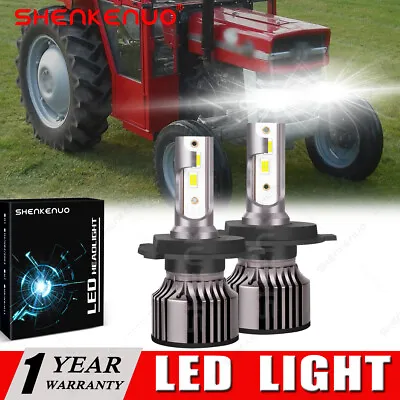 2X SUPER Bright LED Headlight For Massey Ferguson MF 5475 5445 5455 T3 Bulbs • $37.09