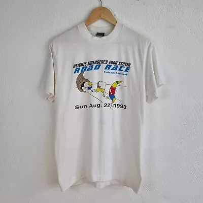 Vintage 1993 Road Race Charity T Shirt Mens Medium Single Stitch Screen Stars • £19.95