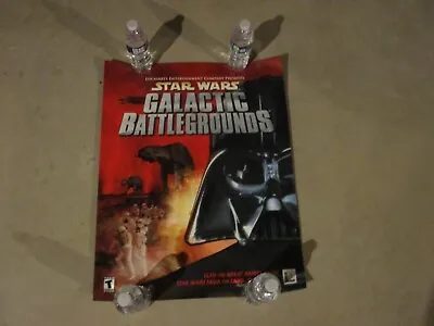 £74.16 • Buy Star Wars Galactic Battlegrounds PC Computer Darth Vader Store Display Poster