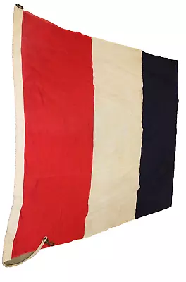 Vintage Cotton Nautical Signal Flag Maritime T Tango USA Naval Ship Mare Island • $69.99