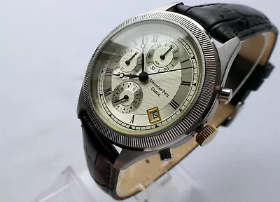 Rare Mercedes Benz Classic Sport Retro Car Accessory Design Chronograph Watch • $279.65