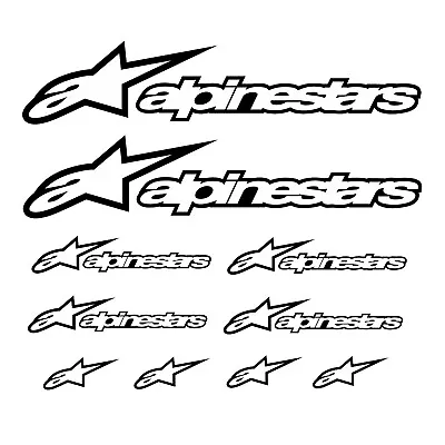 Alpinestars Decals Logo Helmet Sticker Motorcycle Motocross MX Vinyl • $12.99