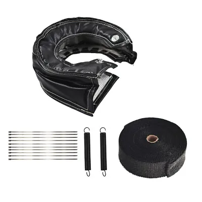 Labwork T6 Turbo Heat Shield Blanket Cover + 2  50FT Exhaust Header Wrap Tape • $24.94