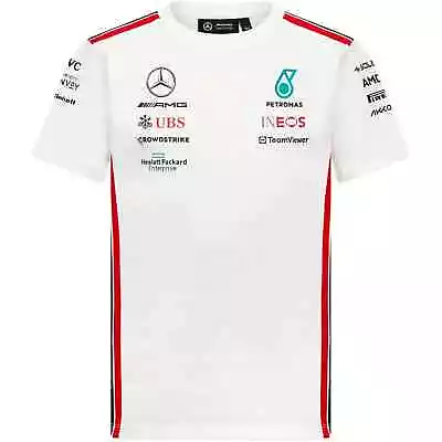 Mercedes AMG Petronas F1 Men's Team Driver T-Shirt White • $74.99