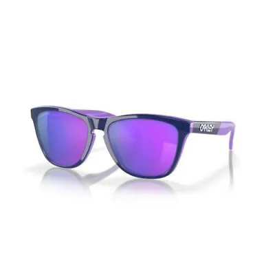 Oakley Sunglass Frogskins 50/50 Collection Purple Navy W/Prizm Violet OO9013-G5 • $142.40