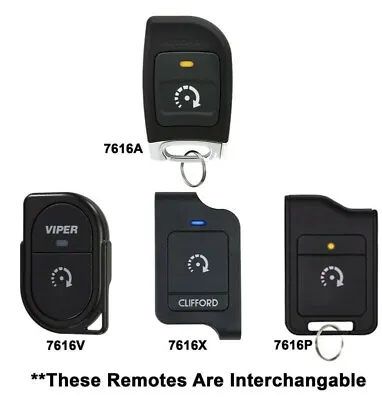 Oem Viper Keyless Remote Start Starter Control 1 Bt Car Key Fob Ezsdei7616 7616 • $35.99