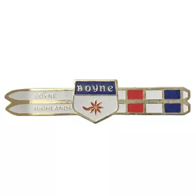 Vintage Boyne Highlands Michigan Skis Travel Souvenir Pin • $13.49