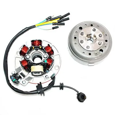 Magneto Stator + Flywheel Set LIFAN YX 140cc Kick Start Engine PIT PRO Dirt Bike • $75.92