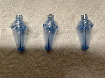 Vintage Clear  Plastic Fishing Bobbers - Set Of  3 - Rare Clear Blue Tint • $14.99