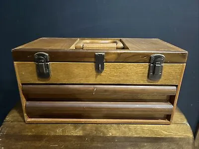 Thomas Pacconi Classics Museum Series Wood Tool Box Chest Secret Locking Inside • $65