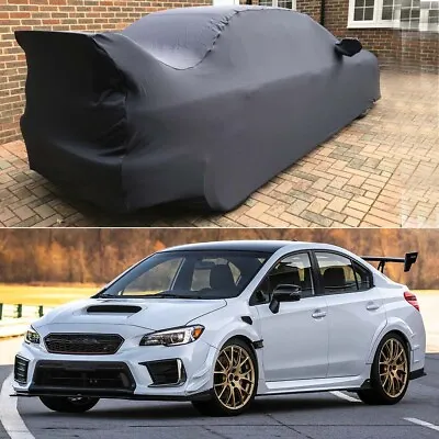 For Subaru WRX STI Car Cover Indoor Stain Stretch Dust-proof Potection Custom • $149.11