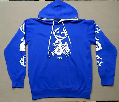 Crooks & Castles “Money Bag” Men's Large Blue Hoodie NWT • $34.95