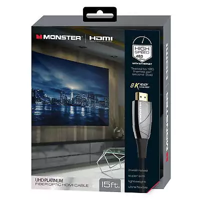 Monster Inc. HDMI700HD4M Ultra HD High Speed HDMI CablePlatinum In-wall Rated • $37.20
