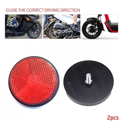 Pack Of 2 Circular Reflectors For Car  Trucks  Motorcycles And Bicycles • $7.61