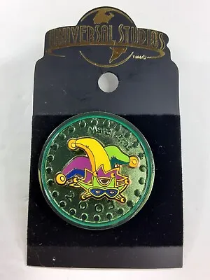 Universal Studios Orlando Florida Mardi Gras 2003 Pin Jester Hat Doubloon Coin • $32.19