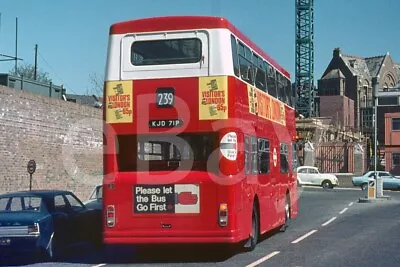 Bus Photo - London Transport DMS2071 KJD71P Daimler Fleetline DMS Rear Shot • £1.19