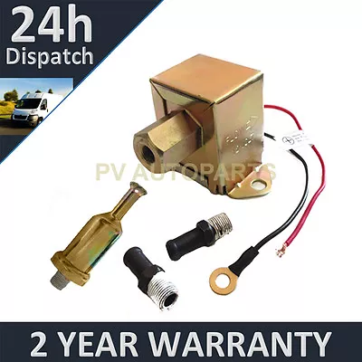 £14.95 • Buy Universal 12v 12 Volt Fuel Pump Pressure 4-6 Psi 1.4 Lpm