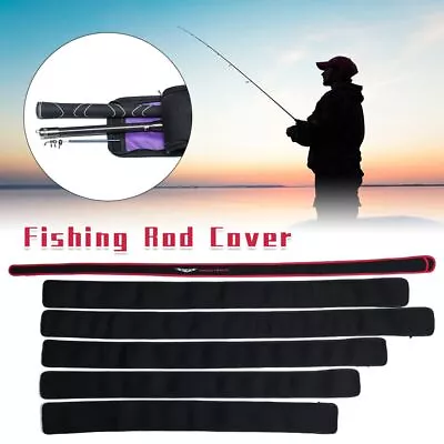 Resistant Fishing Rod Cover Protector Bag Sleeves Pole Thicken Storage Case • $17.52