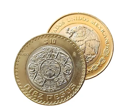 $10 Pesos 2022  Mexican Coin In BU Condition  MEXICO $10 PESOS Bi-Metal Coin • $7.50