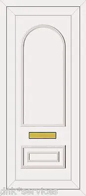 White Full Height Upvc Door Panel ( Truman Solid ) Cut To Size For Free • £160