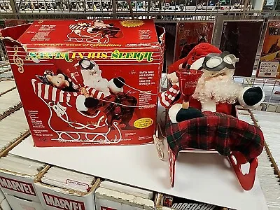 Telco Motion-ettes Of Christmas Santa In His Sleigh Animated W/ Original Box  • $89.99