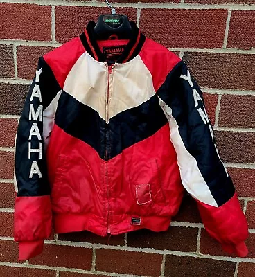 Vintage Yamaha Jacket Men Large Red Quilted Ski Coat 90s Y2K Snowmobile Winter • $76