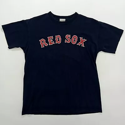 Vintage Majestic Boston Red Sox Curt Schilling Jersey T Shirt Men's Size M/L MLB • $25