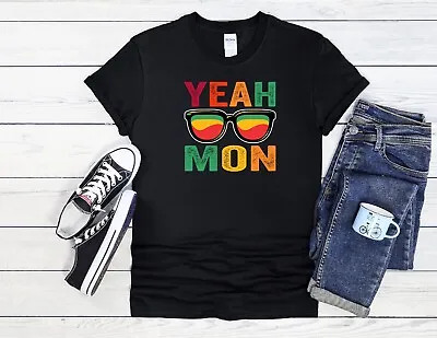 Yeah Mon Jamaican Fun Men Women Jute Bag Unisex Hoodie Baseball T Shirt Top 3596 • £11.99