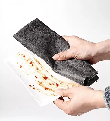 5/10X Microfiber Thickened Magic Cleaning Cloth Reusable Kitchen Rag Wipe Glass • $6.03