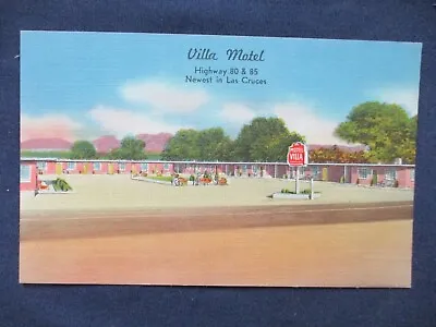 $4.50 • Buy Ca1950 Las Cruces New Mexico Villa Motel Postcard
