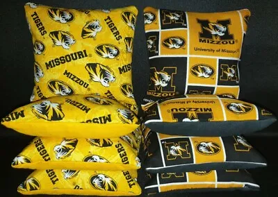 Set Of 8 Missouri Mizzou Cornhole Bean Bags FREE SHIPPING • $36.99