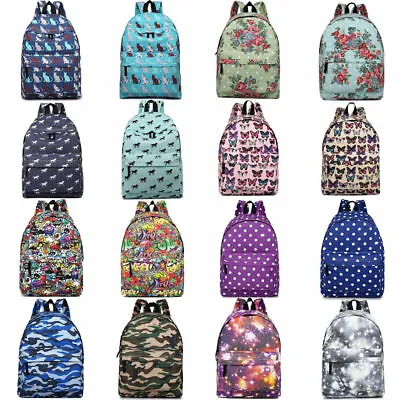 Backpack A4 Teenager Retro Rucksack School Bags College Travel Shoulder Bag • £8.99