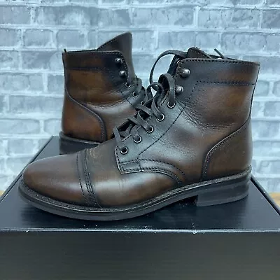 Thursday Boot Company Captain Boots Black Coffee Combat Womens Size 9 • $110.49