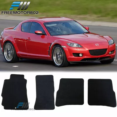 For 04-12 Mazda Rx8 4Dr Black Nylon Floor Mats Carpets 2PC • $45.99