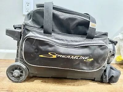 Streamline By Storm 2 Ball Rolling Travel Bowling Bag W/ Adjustable Handle NL • $55