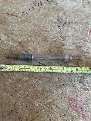 Antique Vintage Syringe Glass Medical Tools Equipment Scientific Collectibles Ec • £9.99