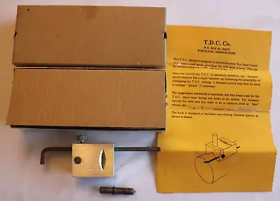 Vintage Machinest Gunsmith T.d.c. Co. Top Dead Center Tool With Pin & Orig. Box • $26.66