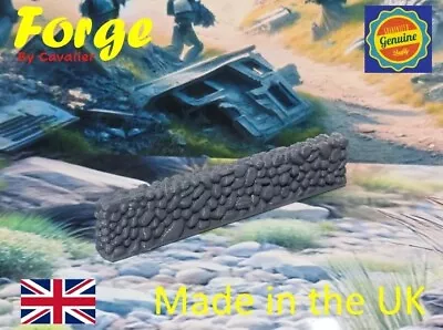 28mm Unpainted Grey 104mm Short Stone Wall Bolt Action Table Top Wargames • £3.99