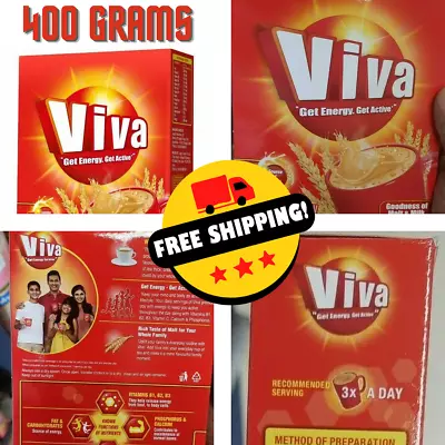 Viva Malted Milk Powder Box Food Energy Drink Ceylon Malt & Milk Powder New 400g • $24.99