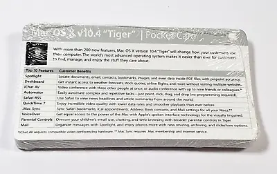 Sealed Bundle 2005 Apple Computer Mac OS X Tiger Pocket Card Sales Training • $99.99