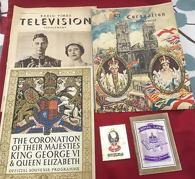 £5 • Buy Coronation Items. 1937 George VI And Queen Elizabeth. Edward VIII