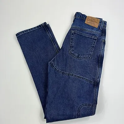 Draggin Motorcycle Jeans Kevlar Lined Blue Denim Size 29x34 Double Knee *READ* • $15.99
