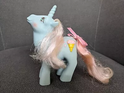 Vintage My Little Pony G1 Coco Berry Sundae Best 1987 Ice Cream Pink Blue MLP • $28.99