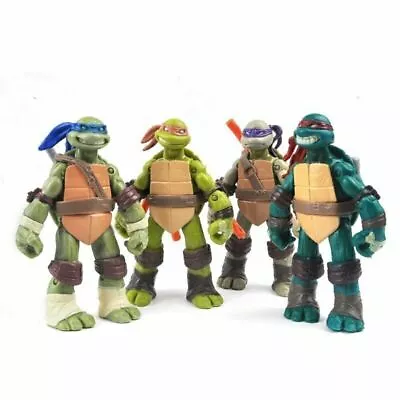 4pcs Teenage Mutant Ninja Turtles TMNT Action Figure Model Toy Ges Q6E2 • £14.25